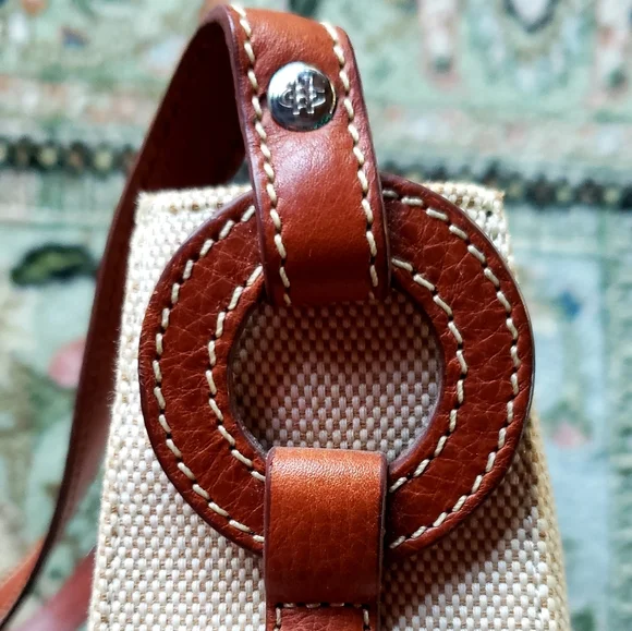 COLE HAAN Mini Handbag Purse Leather Trim - GVC - Picture 12 of 15